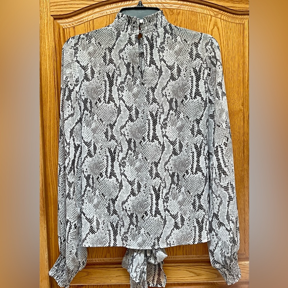 Express Snake Print Blouse Size M - image 2